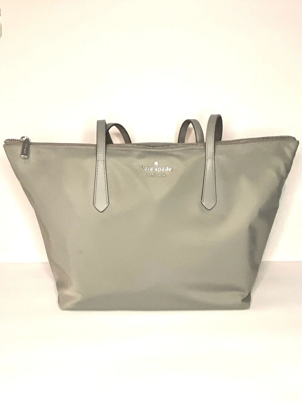 kate spade retails $299 ($49) Gray Tote with Top Zip